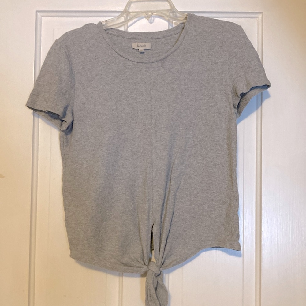 Madewell casual top with front tie